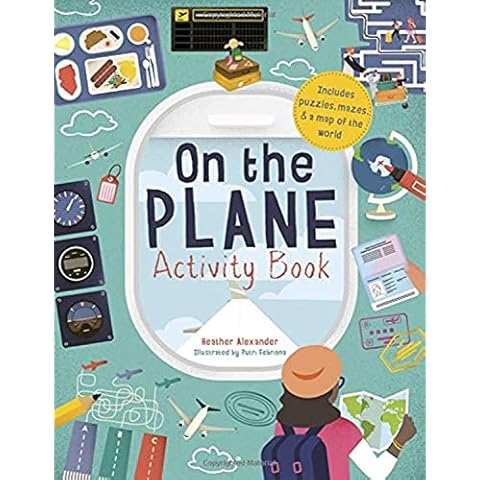 On The Plane Activity Book: Includes puzzles, mazes, dot-to-dots and drawing activities Cover