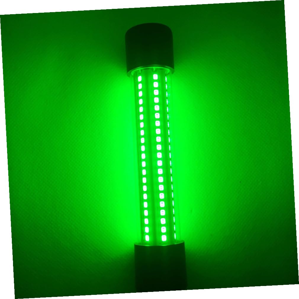 ORFOFE Lámpara de Pesca 13w Verde de Aluminio Ac/dc12-24v