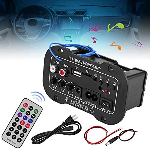 5 Inch Auto Car Digital Bluetooth Amplifier, HiFi Bass High Power Stereo Audio AMP FM Audio + MP3 Sp