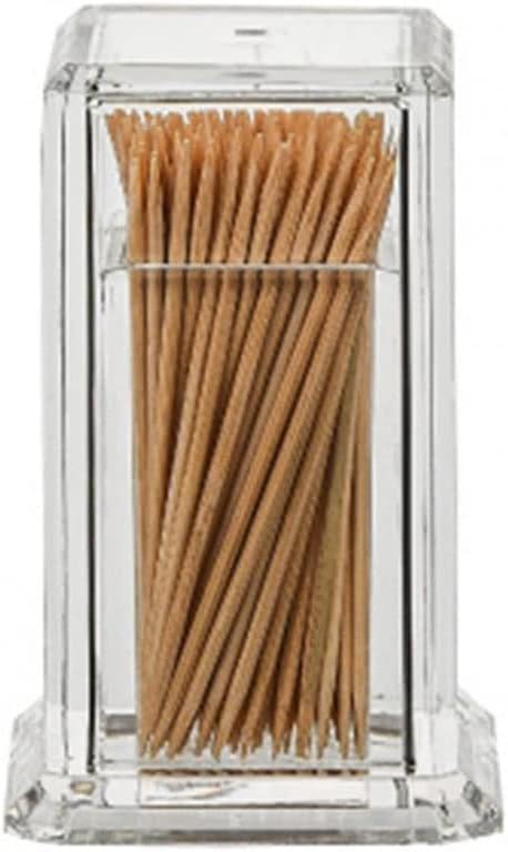 Acrylic Toothpick Bottle Elegant Clean Square Shape For Home Kitchen Storage Gadgets Creative Portable Box