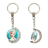 [PMKOEW] アナと雪の女王 キーホルダー 鍵掛け飾り キーホルダー キーリング 車の キークリップ 多機能 キーチェーン バックパックの装飾品 キーリング カラビナ 車用キーチェーン,3 [並行輸入品]