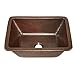 Sinkology SB205-17AG Hawking Pure Solid Dual Mount Bath Sink Handmade, 17", Aged Copper