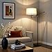 Brightech Ava Mid-Century Modern Standing Lamp - Height-Adjustable LED Floor Lamp for Living Rooms, Bedrooms & Offices