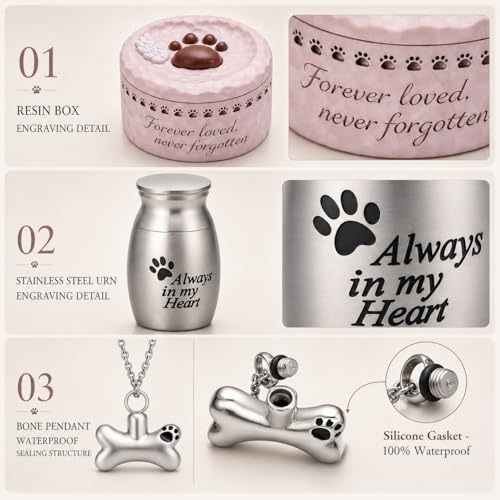 hooppoo Pet Memorial Gift Set for Loss of Dog Cat - image 4