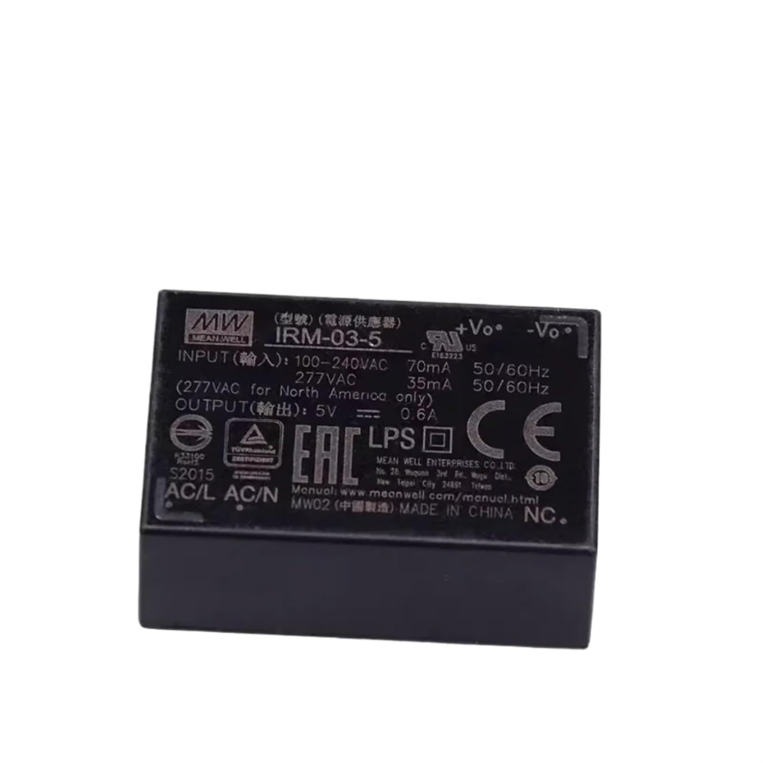 IRM-03-5 3W Single Output Encapsulated Type IRM-03 5V 600mA