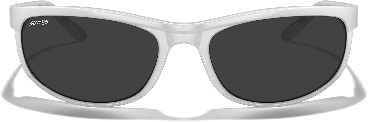 MERRY'S Wrap Around Sport Polarized Sunglasses for Men Women Driving Fishing Cycling Running UV400 Protection S3027 - Image 2