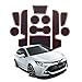 YEE PIN Auto Türnut Anti Rutsch Pad Kompatibel mit Toyota Corolla E210 2019-2021 Autoinnenausstattung Wasserbecher Aufbewahrungsbox Anti-Rutsch-Matte Gummimatte Antirutschmatten 11-Piece Set