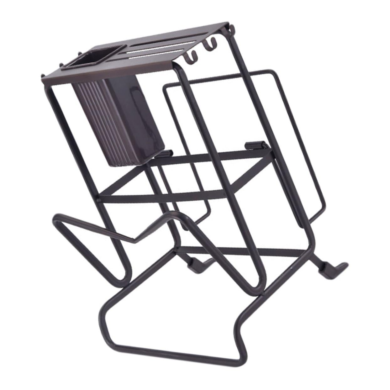 Support de Rangement Cuisine Multifonction pour Baguettes et Couteaux Noir