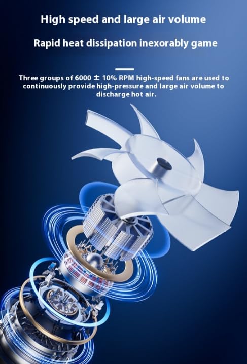 Cooling Fan for PS5 Pro/PS5 Slim/PS5 with LED Light,PlayStation 5 pro Fan Cooler System, Adjustable Speed (3 Speeds Mode),with USB Port Memory Function External Cooling Fan