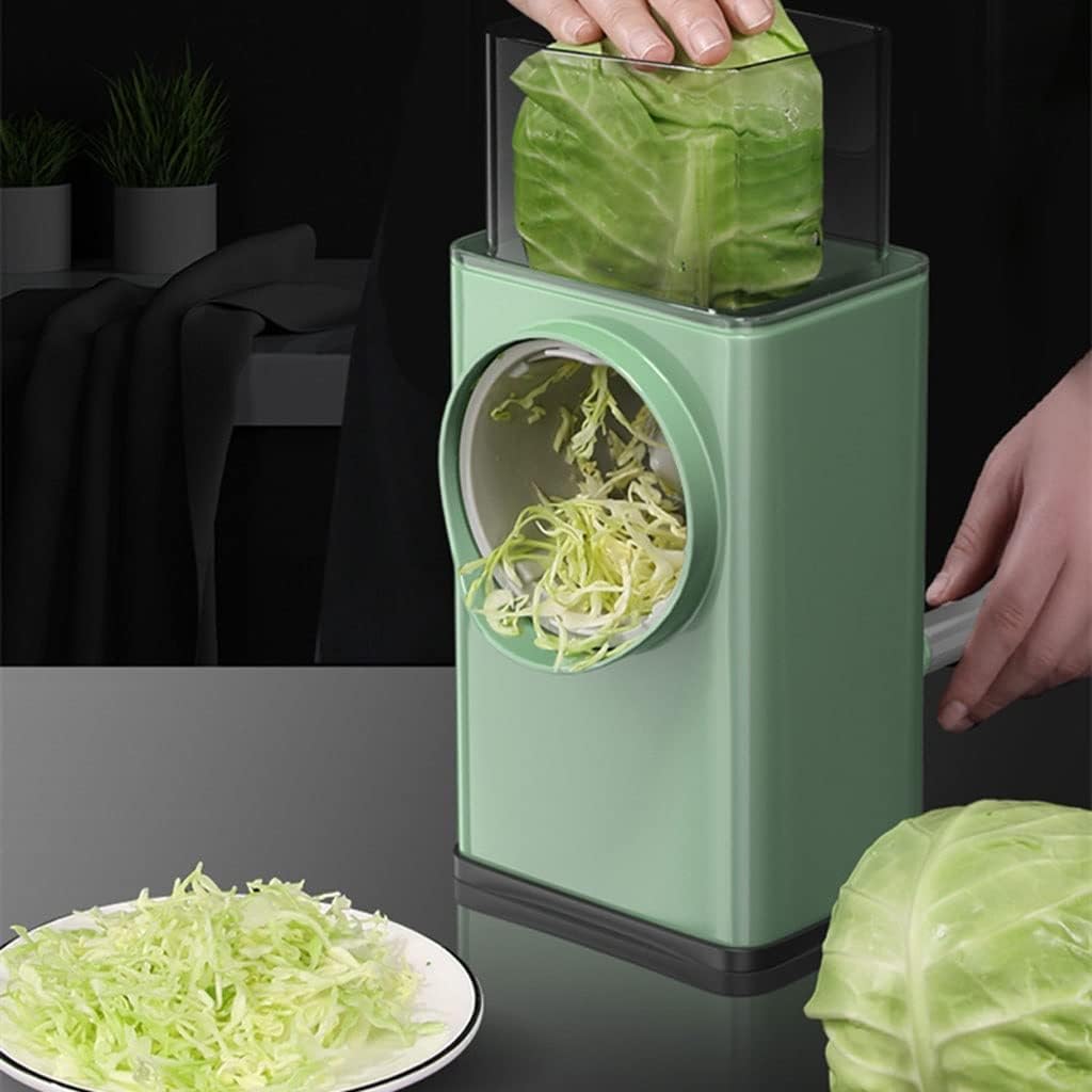 Cutter Slicer Multifunctional Manual Veggie Chopper Grater Square Green Cutter Potato Spiralizer Kitchen