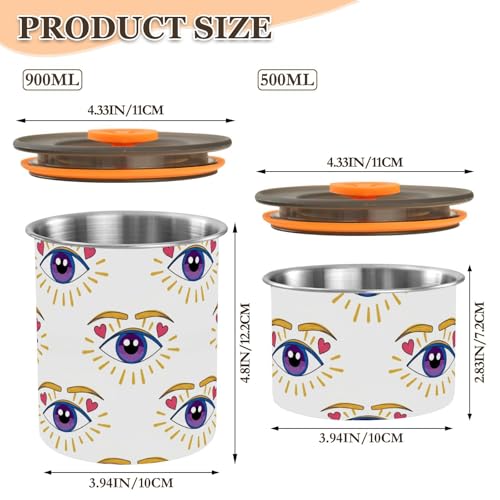 Recipiente Hermético para Café Acero Inox 900 ml miniatura 2