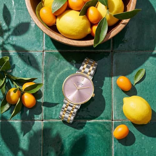Image of Sonata Poze 9 with Quartz Analog Pink Dial SS+IPG Strap Watch for Women - SP80183BM01W
