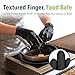 SWIFTLITE Black Nitrile Gloves, Food Safe Disposable Gloves Latex Free, Rubber Gloves Powder Free for Cooking, Kitchen Cleaning (100, Medium)