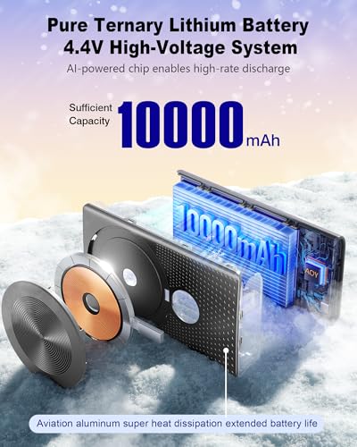 Aaoyun Magnetic Portable Charger 10000mAh, 15W Wireless & 22.5W PD Fast Charging Battery Pack - image 3