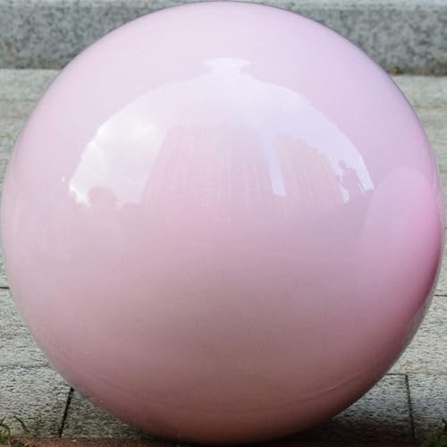 OXSNice - Bola de observación de 10.0in, esfera de jardín rosa, bola hueca de acero inoxidable, bola lisa y reflectante pulida, decoraciones