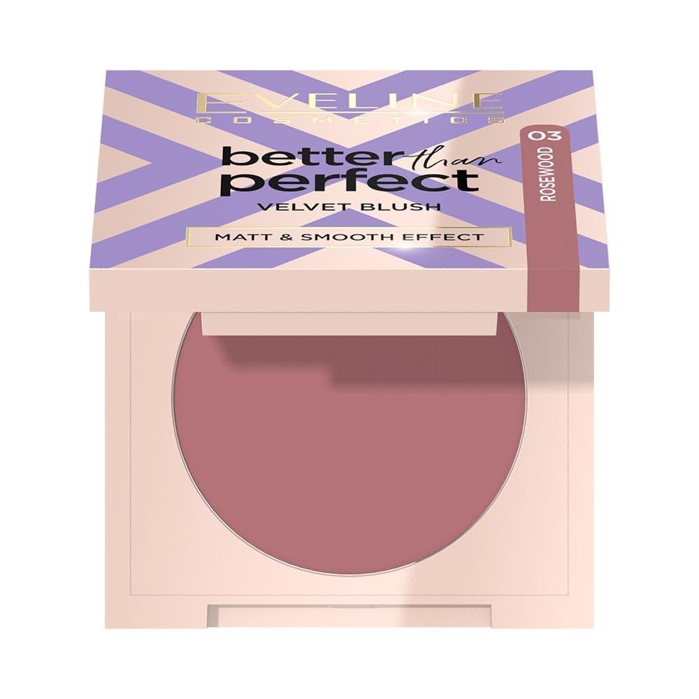Eveline Cosmetics Better Than Perfect Better Than Perfect Pressed Blush - Shade 03 Rosewood, Vegan-Friendly, Long-lasting Formula