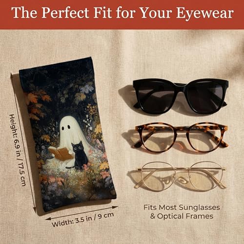 Étui à lunettes en polyuréthane souple motif floral et animaux