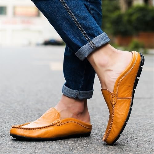 Mens Loafers Slip On Leather Dress Shoes Comfortable Lightweight Business Casual Office Wedding Walking3