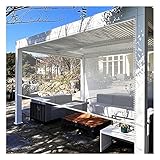JIANFEI Klarer Außen-Rollo-Rollo Für Den Außenbereich, Pergola-Jalousien, Strapazierfähige Transparente Jalousien, Balkon-Fensterjalousien, Kunststoff-Rollo Mit Halterung