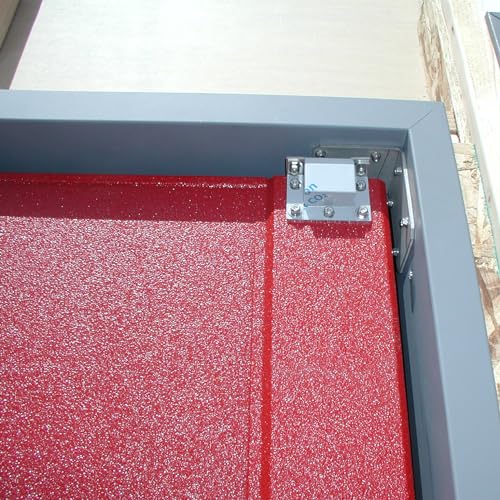 Image of 36 inch x 84 inch Pro Tuff Red Double Panel Commercial Restaurant Kitchen Swinging Traffic Door, Kitchen Swing Restaurant Door from Discount Commercial Doors