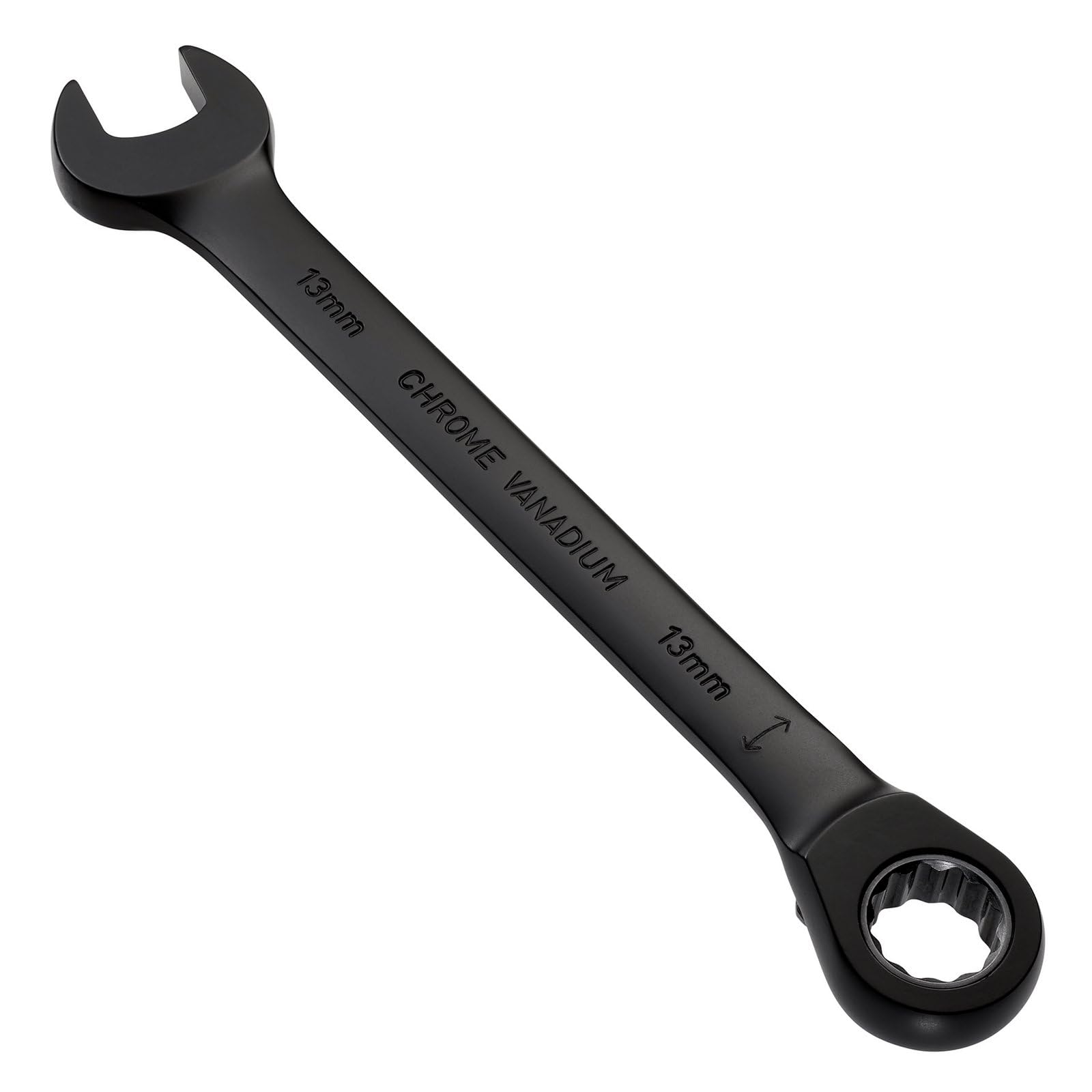 Draper 03903 Expert HI-TORQ Metric Reversible Ratchet Combination Spanner, 13mm, Black, Red and Black - Image 2