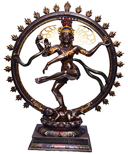 BRK HANDICRAFT 1.5 feet (18 inches) Height Shiva Statue Nataraja Idol | Dancing Natraj Antique Finish | Home DÃ©cor | Bronze Nataraja Statue Shiva Sculpture Large