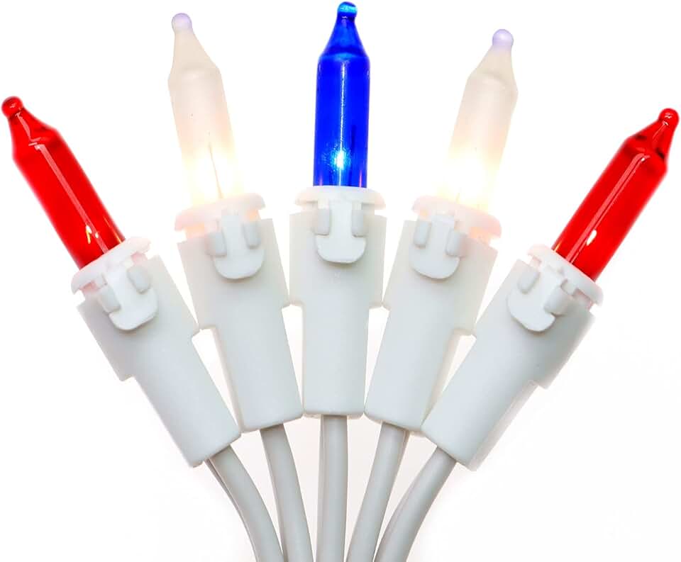 red white blue lights