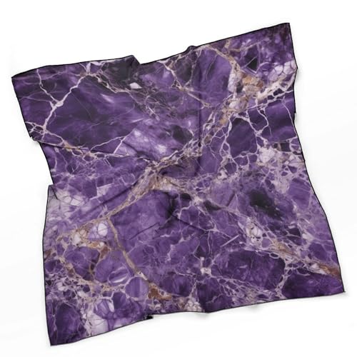 Silk Scarves, Marble Purplem Printed Silk Scarves,soft Silk Scarves,versatile Silk Scarves,thin And Easy to Carry Silk Scarves, 0ne size3