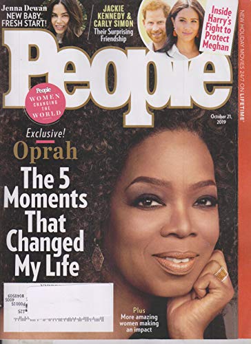 People October 21, 2019 Oprah The 5 Moments That Changed My Life - Women Changing the World