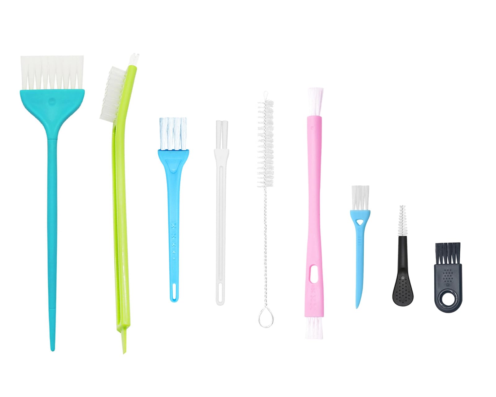 9Pcs Cleaning Brush Small Nylon Anti Static Brush Crevice Gap Cleaning Brush Door Window Track Groove Corner Crevice Cleaning Brushes PC Laptop Keyboard Cleaning Kit (9)