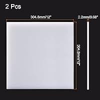 Vista 30 de MECCANIXITY UHMW Sheet Ultra High Molecular Weight Polyethylene Sheet Hard Plastic Sheet Board 8''x 8'' x 0.12'' Black Pack of 2