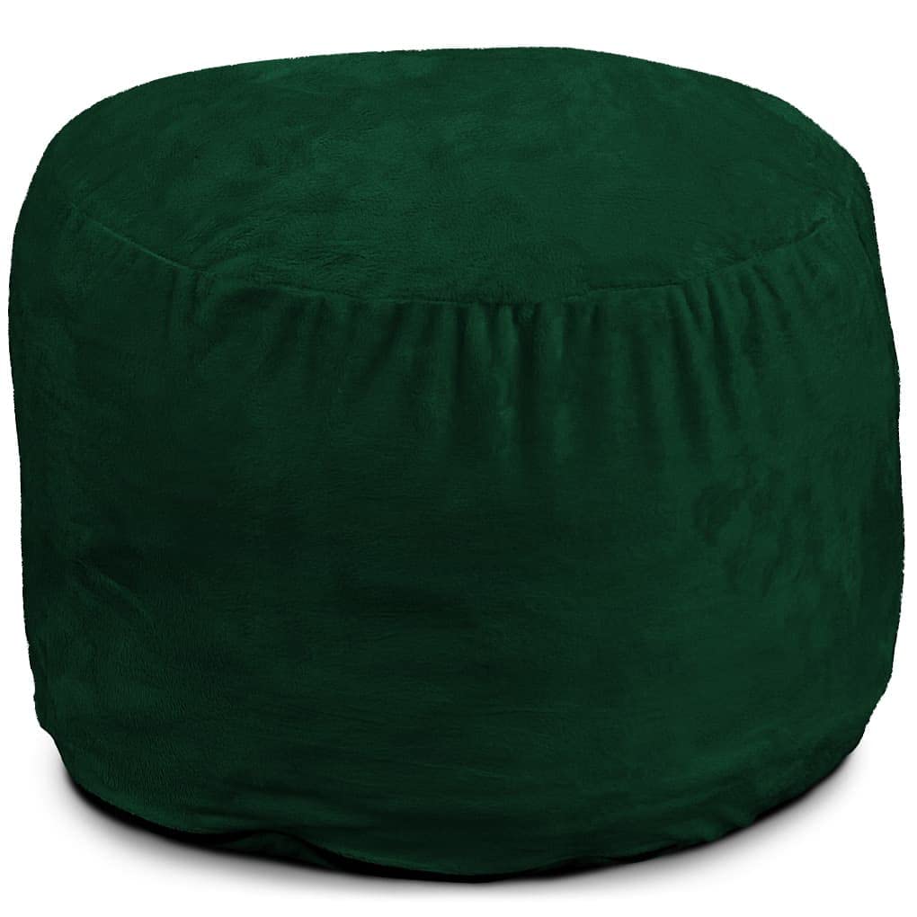 ULTIMATE SACK Bean Bag Chair Footstool Ottoman; Foam Filled Furniture, Machine Washable Covers, Double Stitched Durable Inner Liner, Multiple Colors & Fabrics Available. (Hunter Suede)