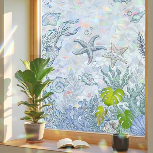 Película decorativa para ventanas 17.7" x 39.3" miniatura 1