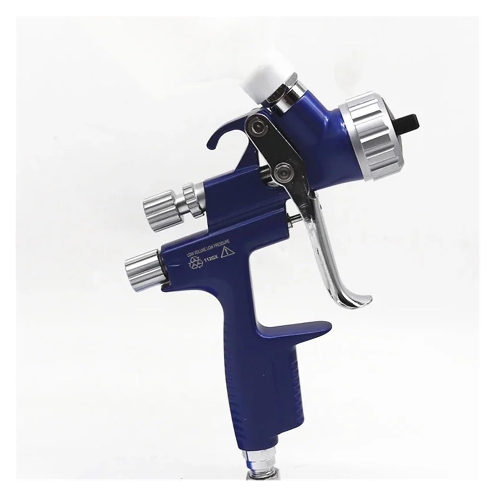 Set di pistole a spruzzo, Pistola a spruzzo 1,3 e 1,7 mm ugello con adattatore e serbatoio 600 cc pistola a spruzzo aria con attacco rapido serbatoio senza lavaggio tazza di miscelazione della vernice