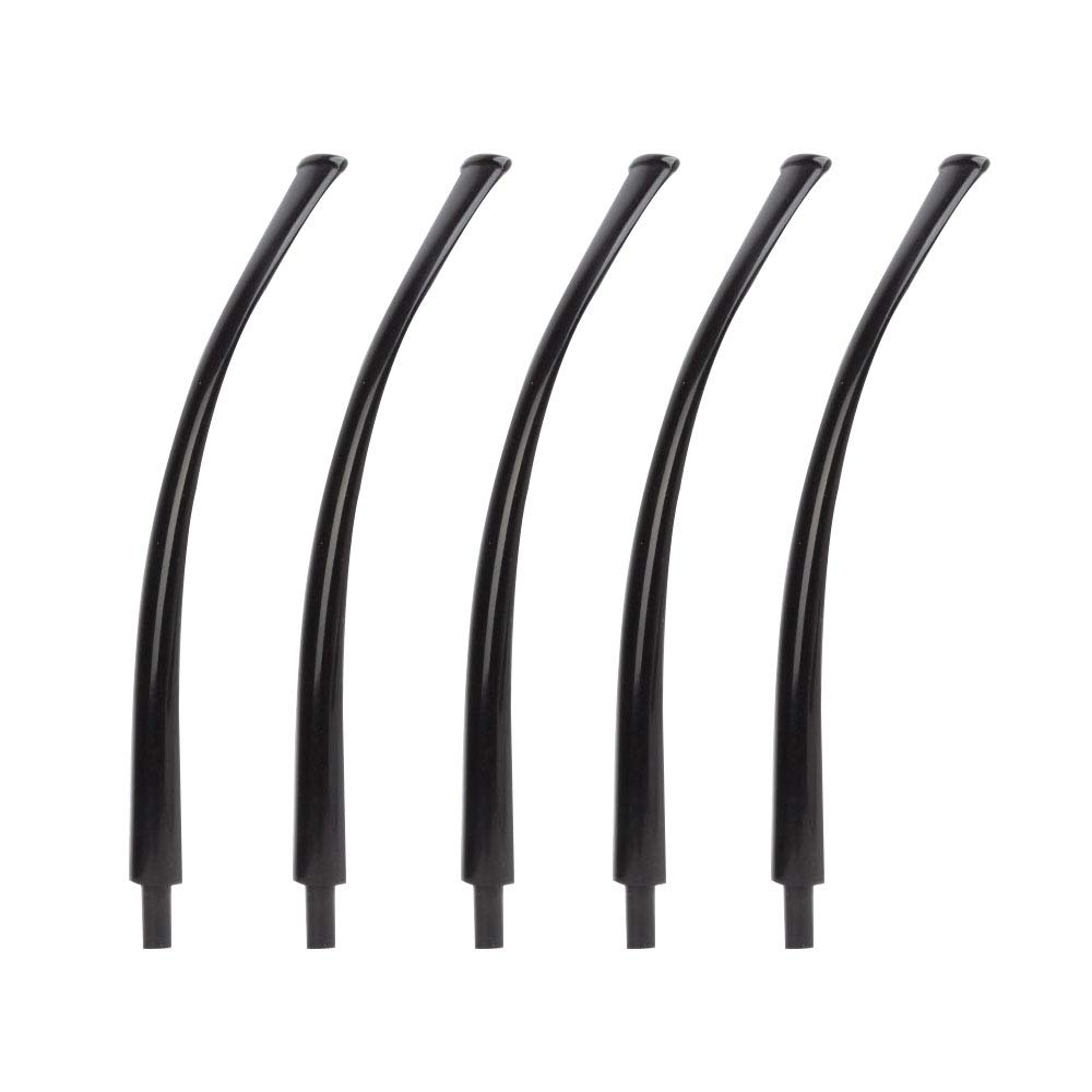 MUXIANG Bent Stem Replacement Churchwarden Tobacco Pipe Mouthpiece Fit 3mm Metal Filters DIY Pipe Accessories BE0047