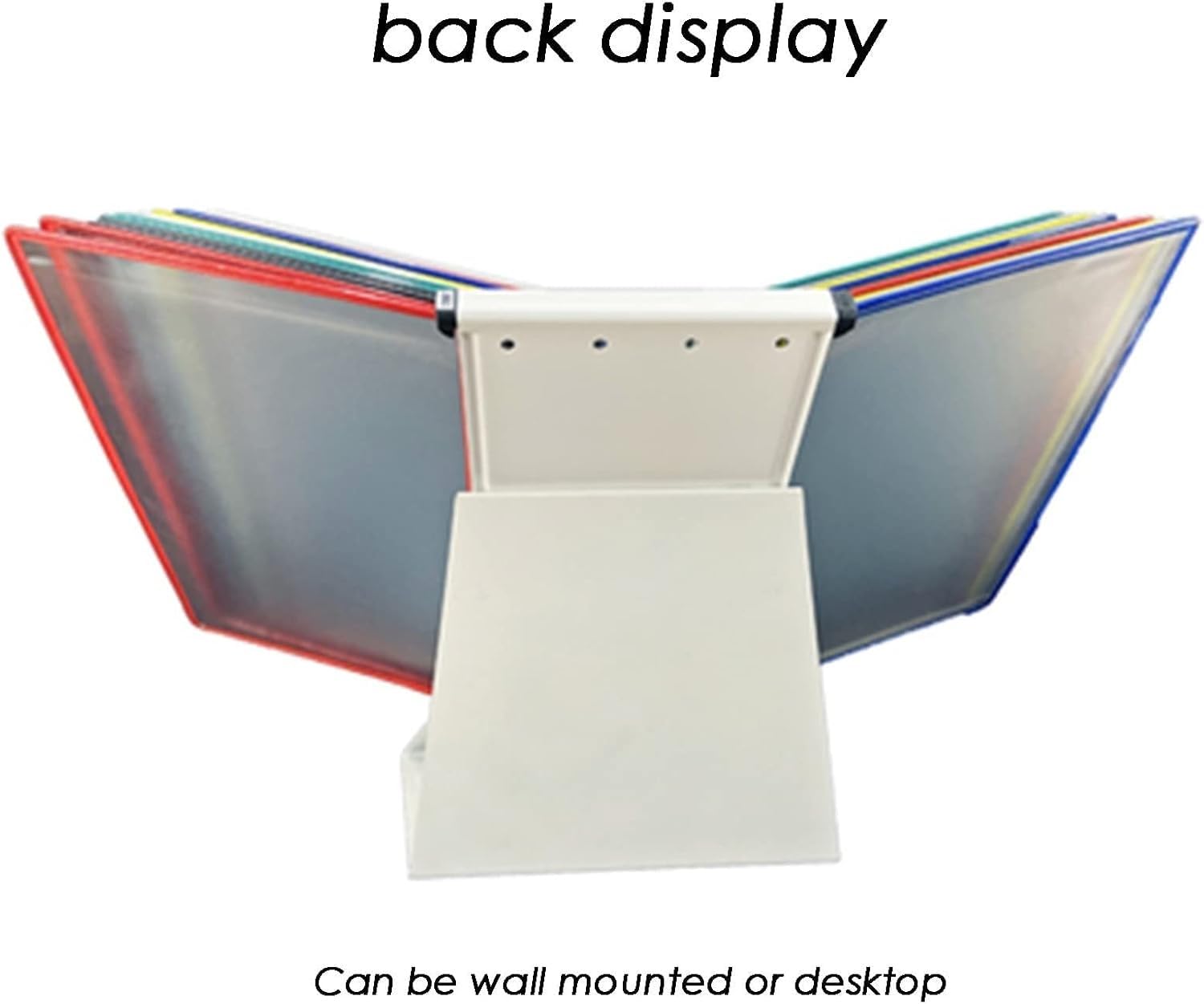 Desktop-Referenz- und Anzeigesystem, 20 doppelseitige Polypropylen-Taschen, A4-Wand-Flip-Ordner, for Büro- und Heim-Metallordner(G)