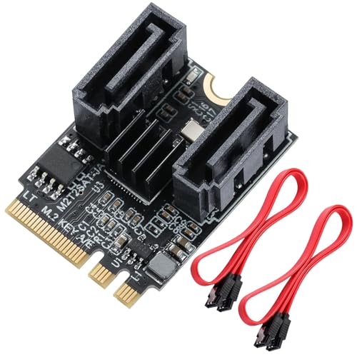 Amazon.co.jp: Mzhou M.2キーA+EからデュアルSATAアダプタカードへ