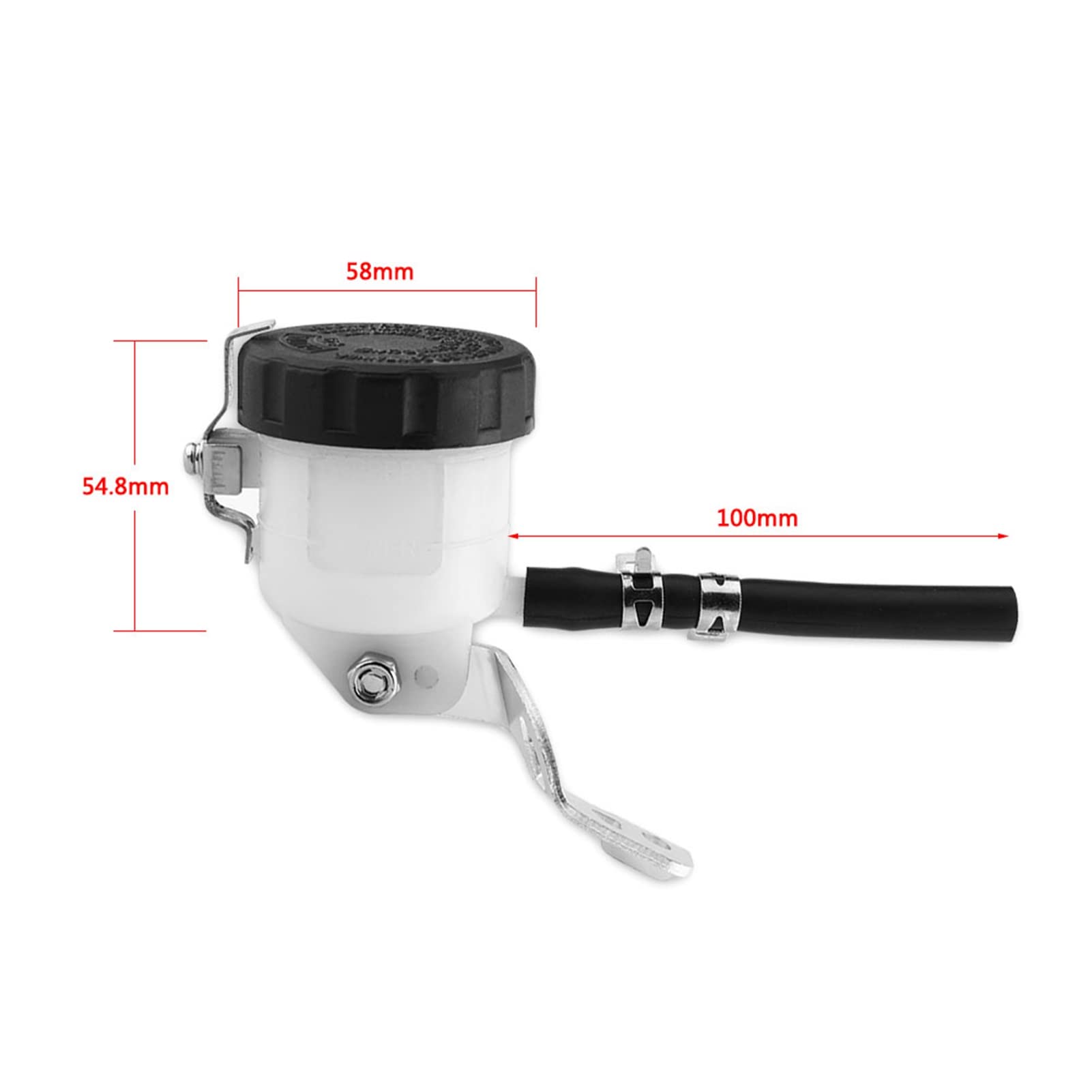 Serbatoio Olio Freni Moto, Fydun Vaschetta Olio Freni Moto con Staffa per SV1000 SV1000S SV650 GSX-R1000 GSX-R600 GSX-R750