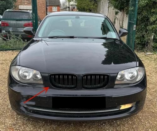 Grille de calandre double ligne noir brillant pour BMW Série 1 E81 E82 E87 E88 2008-2013 - 3