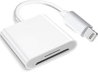 Vista 10 de (Certificado MFi de Apple) Lector de cámara de tarjetas Lightning a SD para iPhone, visor de cámara de rastro, adaptador de lector de tarjetas