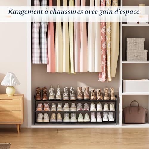Porte-chaussures extensible ENJOYBASICS pour libérer l'espace au sol de votre entrée - 7