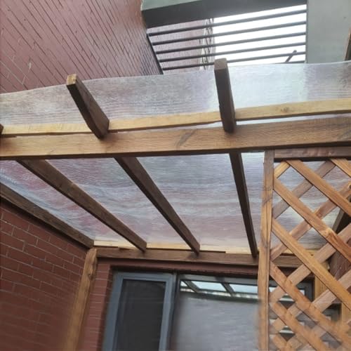 Láminas de policarbonato con protección UV. Paneles de Techo de plástico para invernaderos, cocheras y Balcones. Fáciles de Cortar. Revestimiento de techos con iluminación Natural. Cubierta