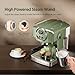 SUMSATY Espresso Machine 20 Bar Espresso Maker with Milk Frother Steam Wand, Professional Expresso Machine for Home Cappuccino & Latte Maker, Retro Coffee Maker with 61oz Water Tank, Matcha Green