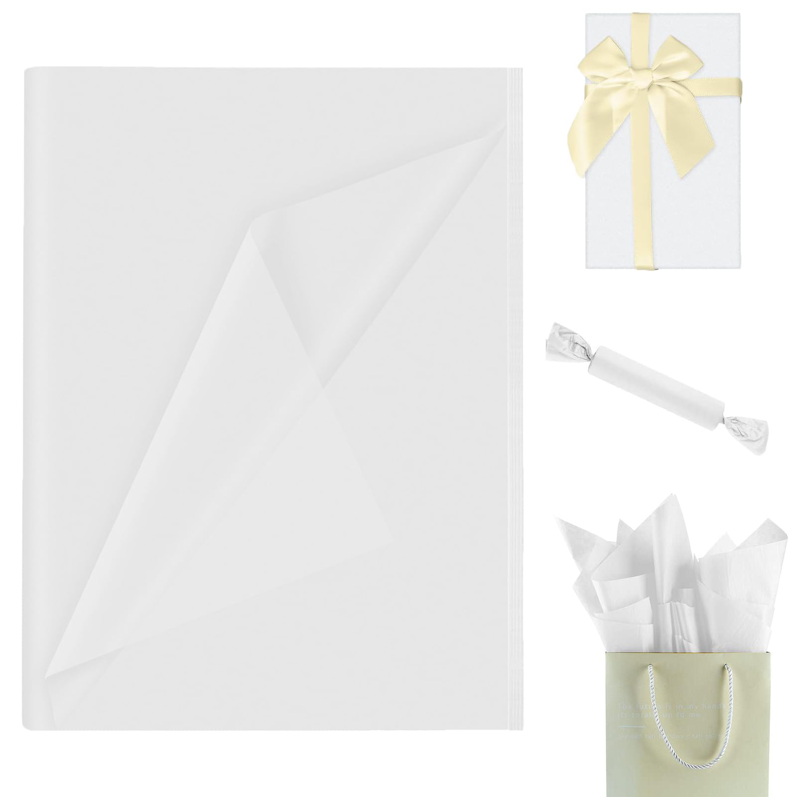 Anstore 60 Feuilles Papier De Soie Rose, 50 X 75 Cm Papier De Soie Emballage ,17