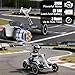Electric Go Kart for Kids Ages 3-6,Kids Electric Go Kart,390W Motors,6V Go Kart with 4 Wheels&LED Lights,Gift for Boys & Girls,White