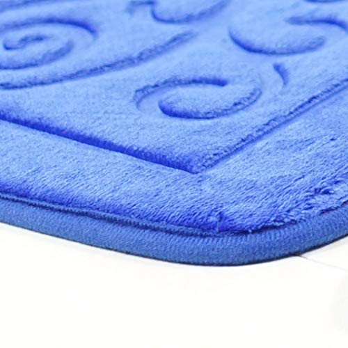 LIUXRONG Badematte, Badeteppich Set, Badezimmerteppich Matte 2-Pack, 3D-Druckmuster rutschfest Badezimmer Mat Set… – Bild 4