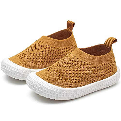 DimaiGlobal Baby Boys Girls Soft Sole Shoes Knit Shoe First Walking Trainers Breathable Lightweight Toddler Sneaker Anti-Slip Prewalkers Outdoor Sneakers