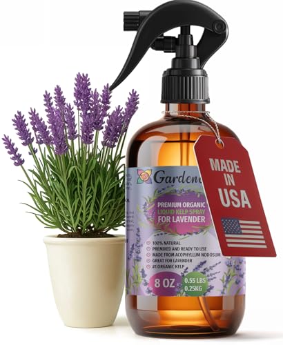 Gardenera Professional Organic Liquid Kelp Spray for Lavender Plants – 8 oz