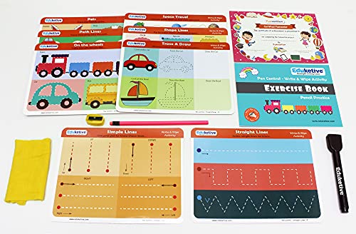 Image of Pen Control (Pack of 6) Write & Wipe Reusable Activity Educational Game Birthday Return Gift