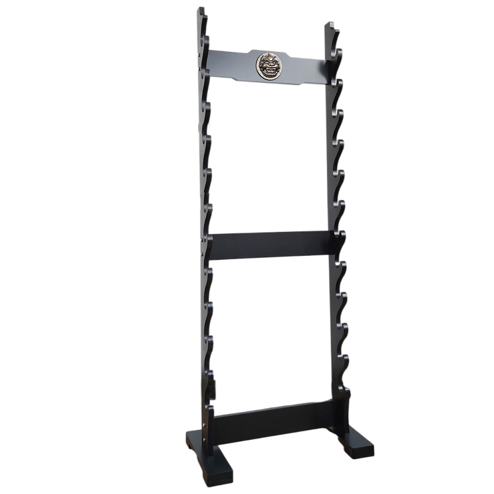 Serenitison Kylin Sword Stand,Katana Holder Display Hanger,Floor Standing Multi Layer Sword Rack,Musical Instrument Flute Stand,Weapon Display Stand,for Katana Wakizashi And Standard Swords,Stable